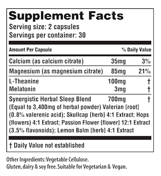 Serene Sleep 60 caps by American Nutraceuticals by American Nutriceuticals