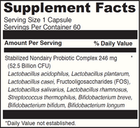 Nondairy Mega Probiotic 50 30 caps by DaVinci Laboratories