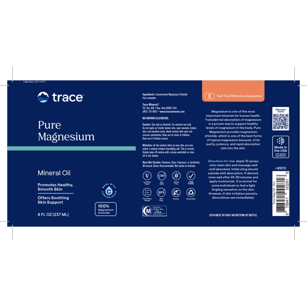 Pure Magnesium Oil Trace Minerals Research