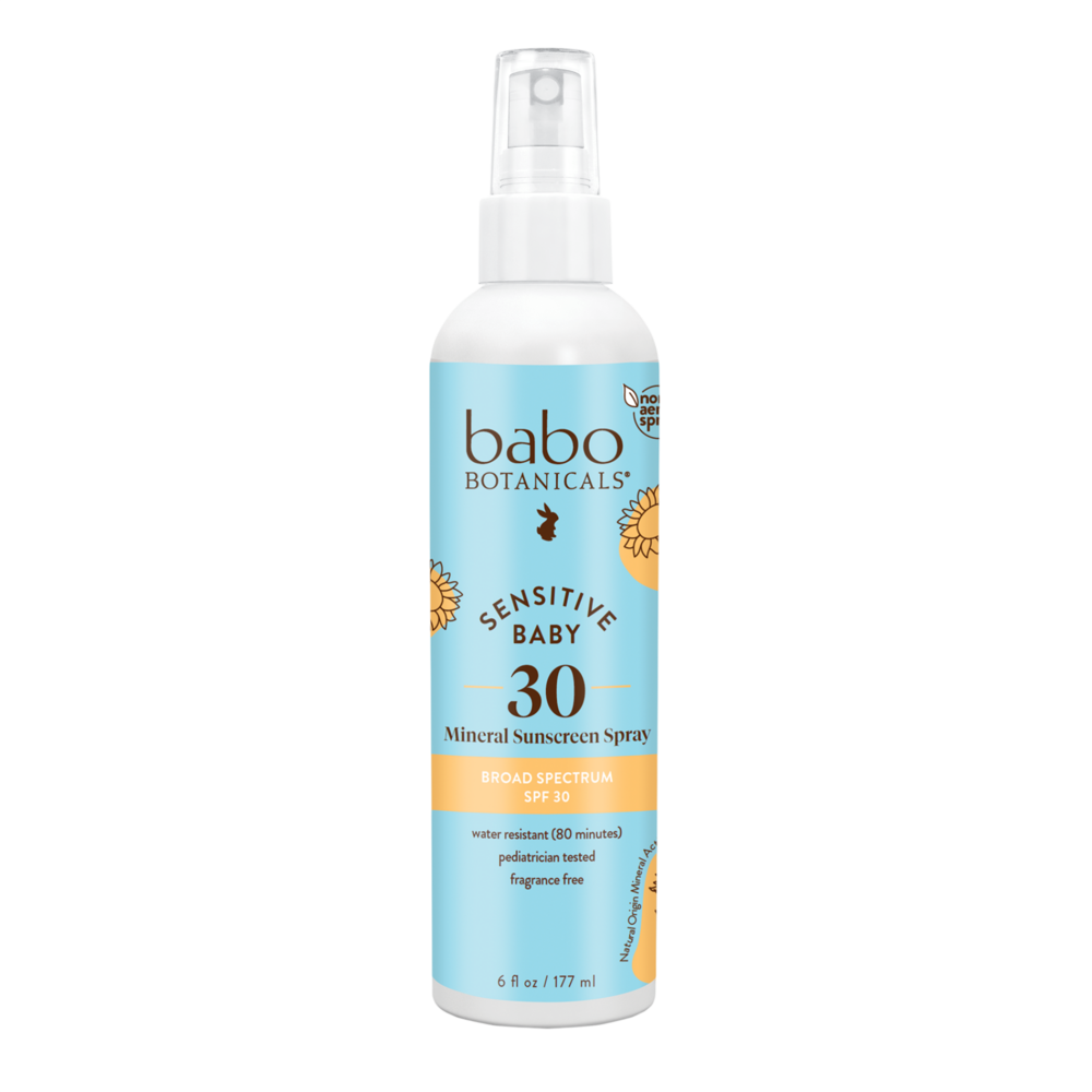 SPF 30 Baby Skin Mineral Sunscreen Pump Babo Botanicals