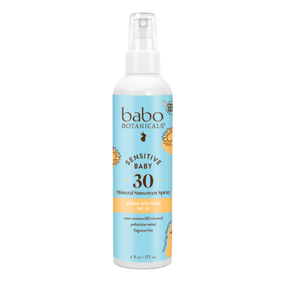 SPF 30 Baby Skin Mineral Sunscreen Pump Babo Botanicals