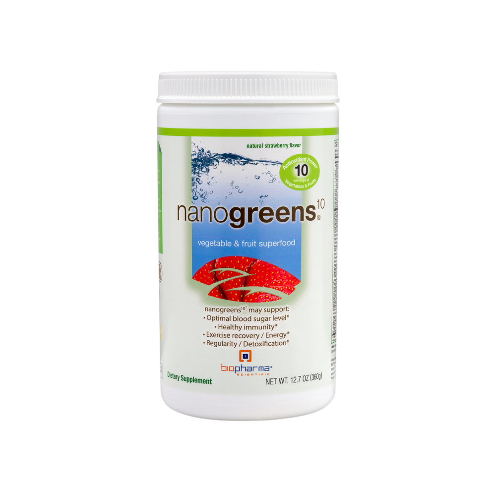NanoGreens10 Strawberry BioPharma Scientific