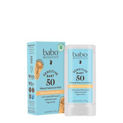 Baby Face™ SPF 50 Mineral Sunscreen Stick by Babo Botanicals