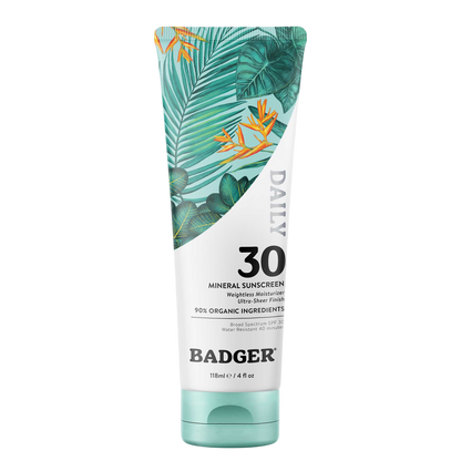 SPF 30 Daily Mineral Sunscreen Lotion Badger