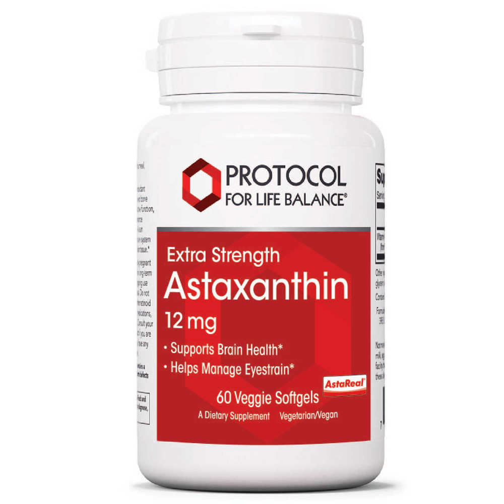 Astaxanthin 12mg by Protocol for Life Balance