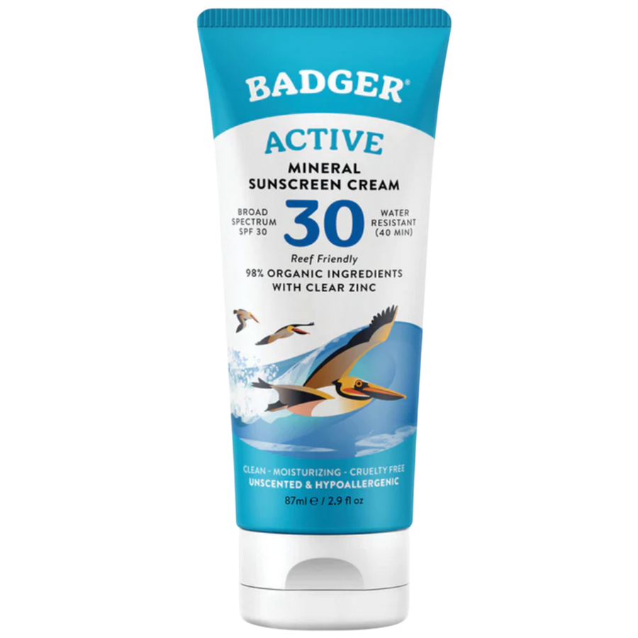 SPF 30 Clear Zinc Sunscreen Cream Badger
