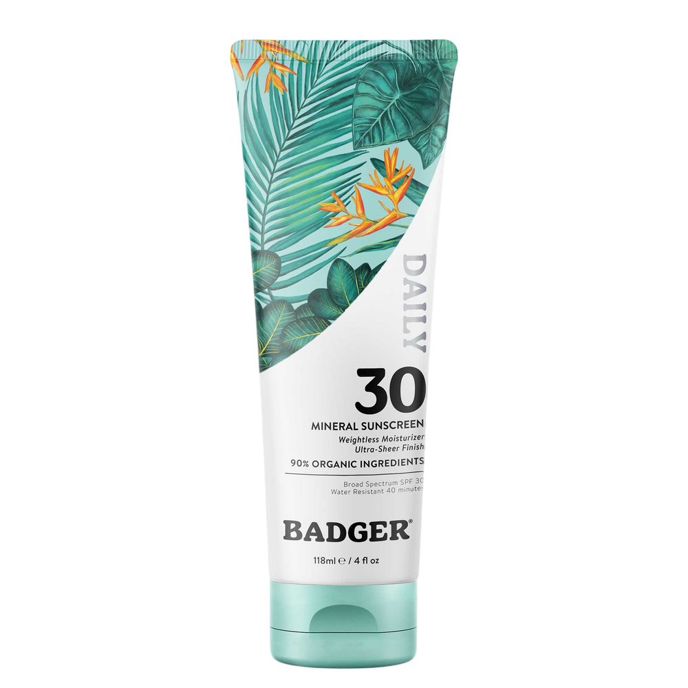 SPF 30 Daily Mineral Sunscreen Lotion Badger