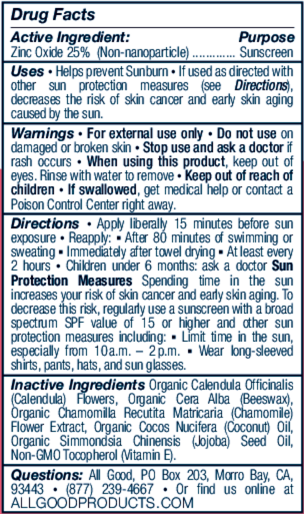 SPF50+ Kid's Sunscreen Butter Stick All Good