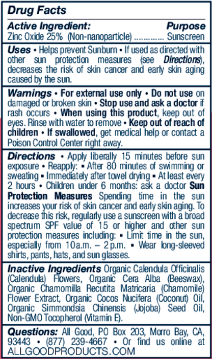 SPF50+ Kid's Sunscreen Butter Stick All Good