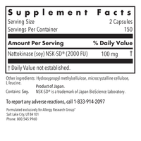 Nattokinase 50 mg NSK-SD by Allergy Research Group