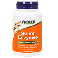 Super Enzymes Capsules 90 caps by NOW