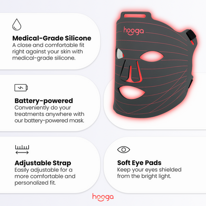 Red Light Therapy Face Mask by Hooga by Hooga Health