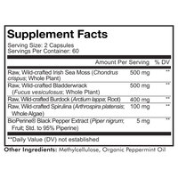 Sea Moss 120 vegcaps BY CODEAGE