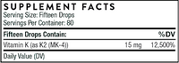 Vitamin K2 Liquid by Thorne Research