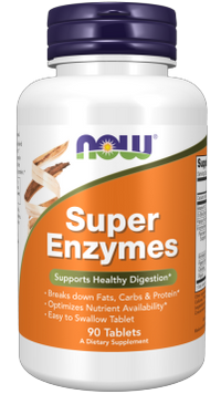 Super Enzymes Tablets 90 tabs by NOW