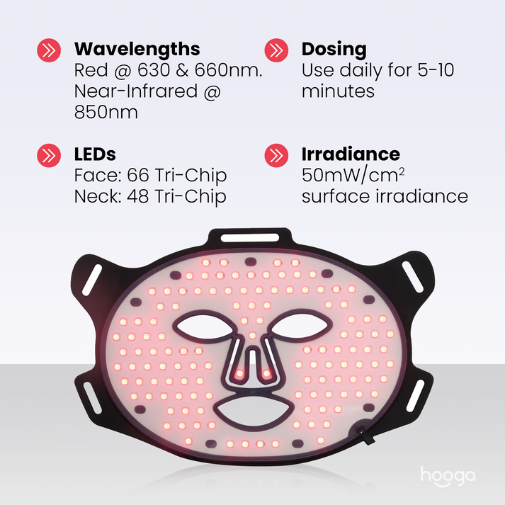 Red Light Therapy Face Mask by Hooga by Hooga Health