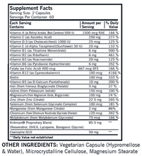Men's Multi-Vitamin & Mineral 120 caps by Kirkman Labs