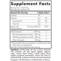 ProOmega-D Lemon 120 softgels by Nordic Naturals