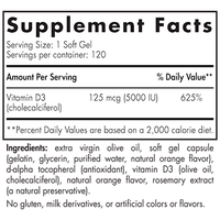Vitamin D3 120 softgels by Nordic Naturals