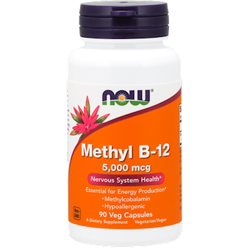 Methyl B-12 5,000 mcg 90 vegcaps by NOW