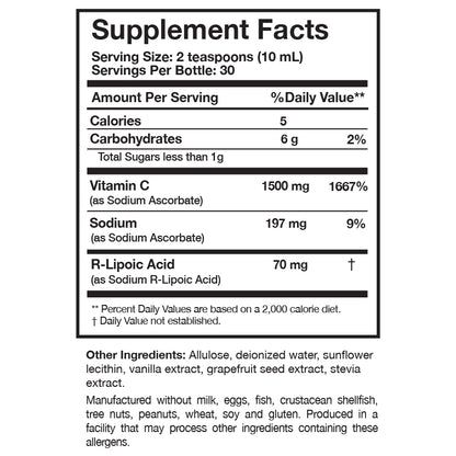 C-RLA™ Vanilla Caramel – Liposomal Vitamin C Researched Nutritionals