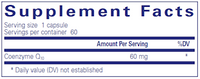 CoQ10 60 mg 60 vegcaps by Pure Encapsulations