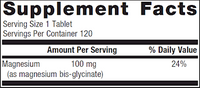 Mag Glycinate 120 Tablets by Metagenics