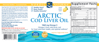 Arctic Cod Liver Oil Lemon 8 oz by Nordic Naturals