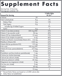 Zero Sugar Kids Multivitamin 120 Gummies by Nordic Naturals