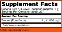 Taurine Powder (100% Pure) 8 oz by NOW
