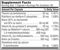 Active B Complex 60 Capsules by Klaire Labs by Klaire Labs/SFI Health