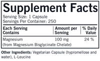 Magnesium Bisglycinate Chelate 250 caps by Kirkman by Kirkman Labs