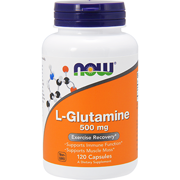 L-Glutamine 500 mg 120 caps by NOW
