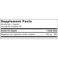 Magnesium Citrate 90 capsules by Klaire Labs by Klaire Labs/SFI Health