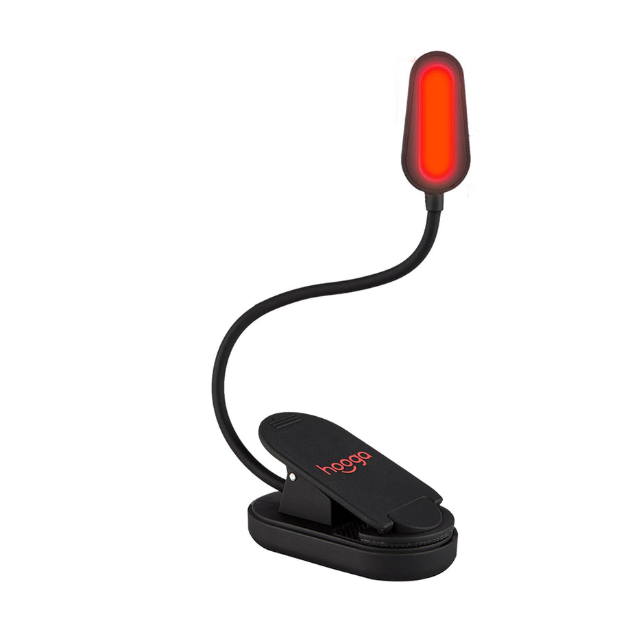 Red Clip-On Book Light by Hooga Health