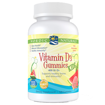 Vitamin D3 Gummies Kids 120 Gummies by Nordic Naturals