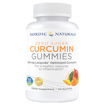 Zero Sugar Curcumin 60 Gummies by Nordic Naturals