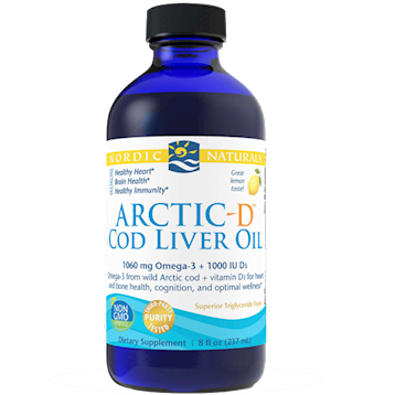 Arctic-D Cod Liver Oil Lemon 8 oz by Nordic Naturals