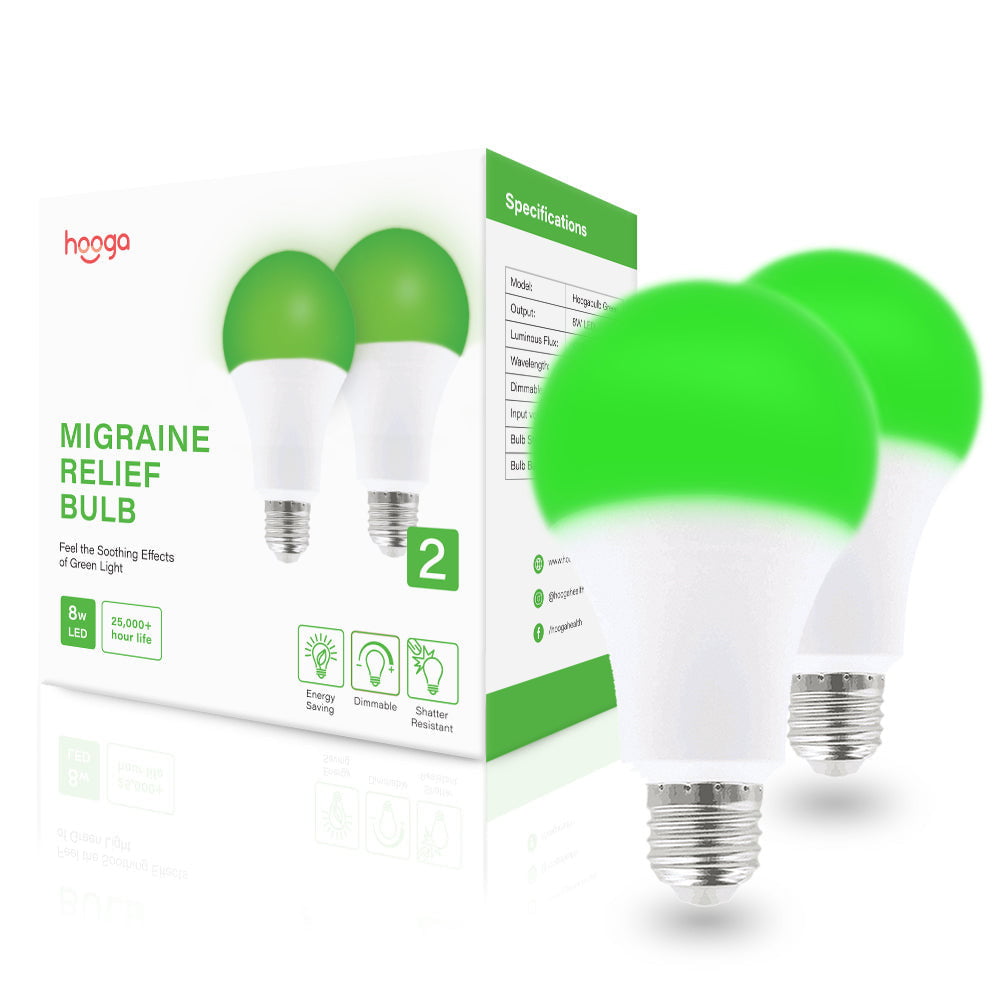 Migraine Relief Green Light Bulb by Hooga Health