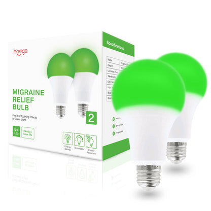 Migraine Relief Green Light Bulb by Hooga Health