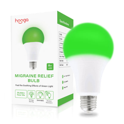 Migraine Relief Green Light Bulb by Hooga Health