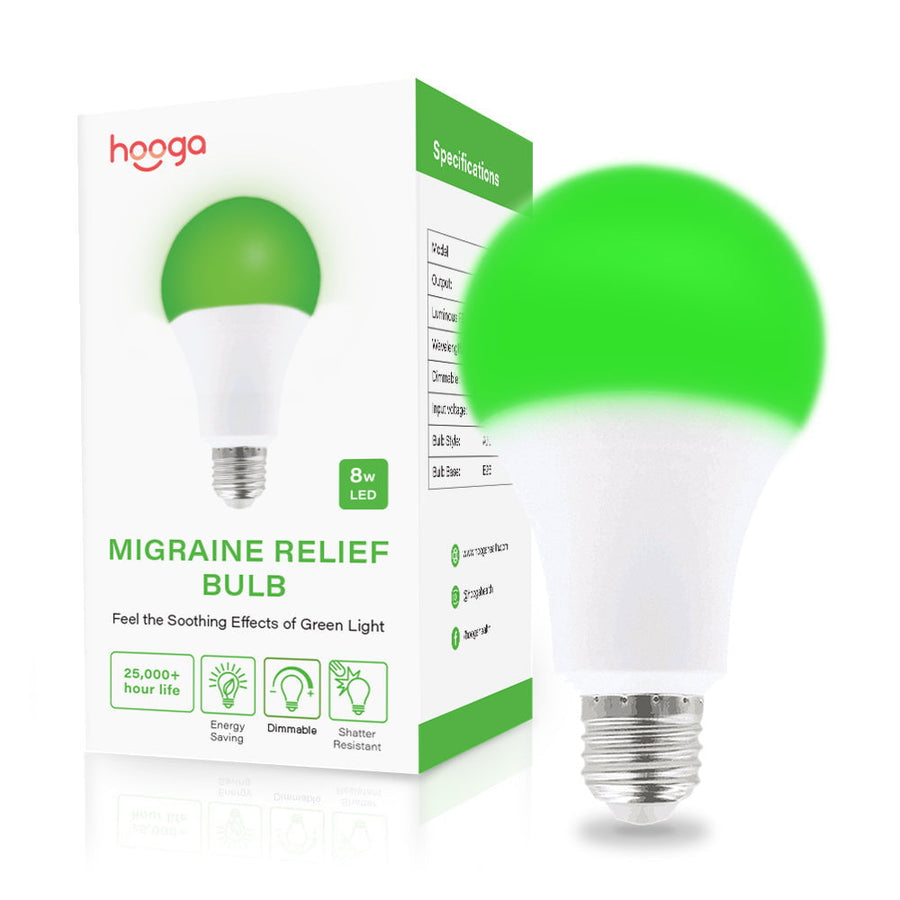 Migraine Relief Green Light Bulb by Hooga Health