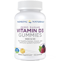 Zero Sugar Vitamin D3 60 Gummies by Nordic Naturals