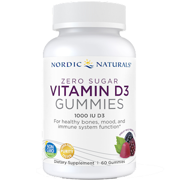 Zero Sugar Vitamin D3 60 Gummies by Nordic Naturals
