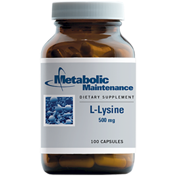 L-Lysine 500 mg 100 caps by Metabolic Maintenance